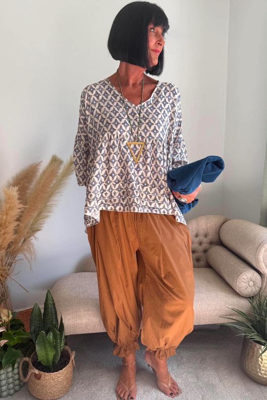 Ren Tiles of Marrakesh X Ali Ash Smock Top